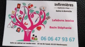 Infirmière Blaringhem Boeseghem Lynde Roquetoire Arques à Wardrecques