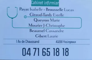 Cabinet de Chaussand – BEAUMEL C/BROUSSELLE L/GIBERT L/MOURIER JC/PAYAT I/QUEYRON M/TARDY E à Yssingeaux