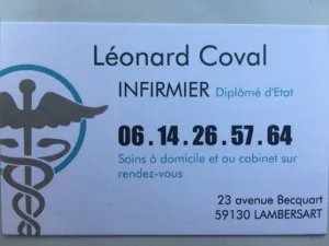 Cabinet infirmier / infirmier libéral / infirmière libérale Lambersart Canon d’or. Léonard Coval à Lambersart