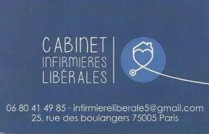 INFIRMIERS LIBERAUX C.CARTRON – A.GUITTON – C.KERLEAU à Paris