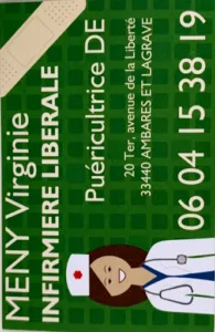 Infirmière à domicile Virginie MENY à Ambarès-et-Lagrave